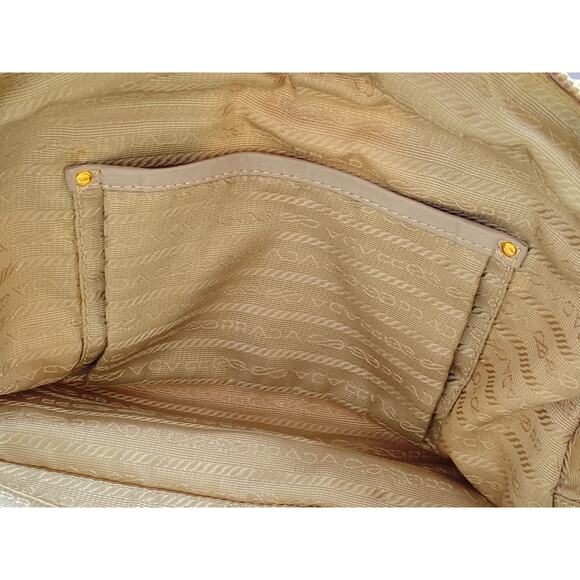 Authentic Prada Beige Nylon Shoulder & Handbag – Adjustable Strap - Picture 12 of 12